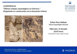 Conferencia presencial: Últimos trabajos arqueológicos en Oxirrinco