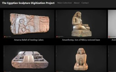 Página web con piezas escaneadas en 3D. The Egyptian Sculpture Digitalization Project