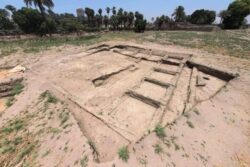 Descubren los restos de un complejo residencial y una posible prensa de vino en la zona del templo de Sejmet, en Menfis