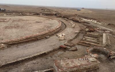 Descubrimiento de los restos del templo del dios Pelusio en Tell el-Farama, en la antigua ciudad de Pelusium, en el norte del Sinaí.