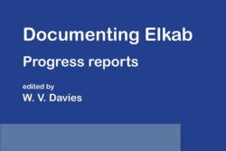 Pdf: Documenting Elkab. Progress Reports (ed. W.V. Davies)