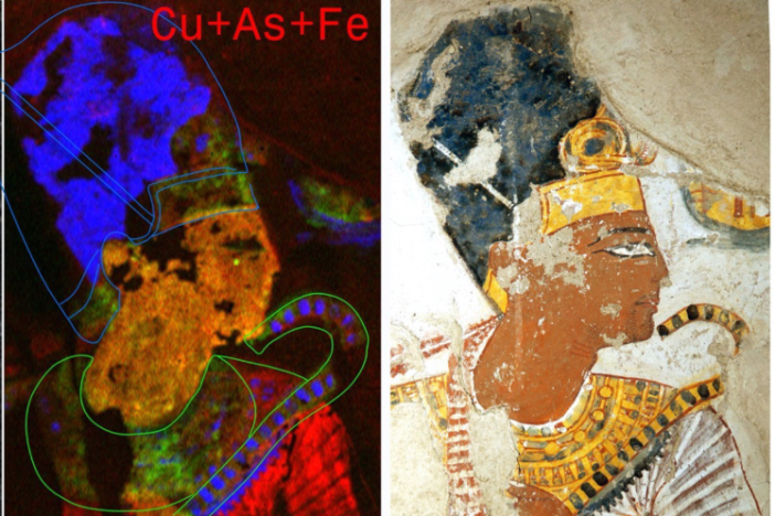 Artículo en pdf: Misterios ocultos en las pinturas del Antiguo Egipto de la necrópolis tebana observados mediante cartografía XRF in situ