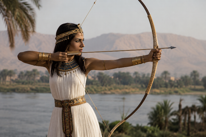 Princesas del Antiguo Egipto practicaban tiro con arco y caza hace 4000 años, y fueron enterradas con sus armas
