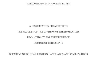 TESIS ONLINE: Exploring Pain in Ancient Egypt