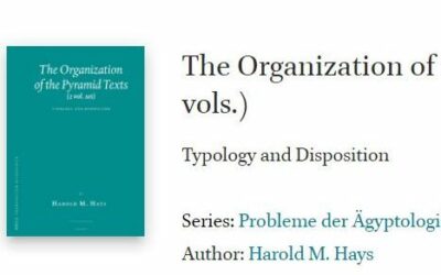 Organización de los Textos de las Pirámides: Tipología y Disposición de Harold M Hays Online