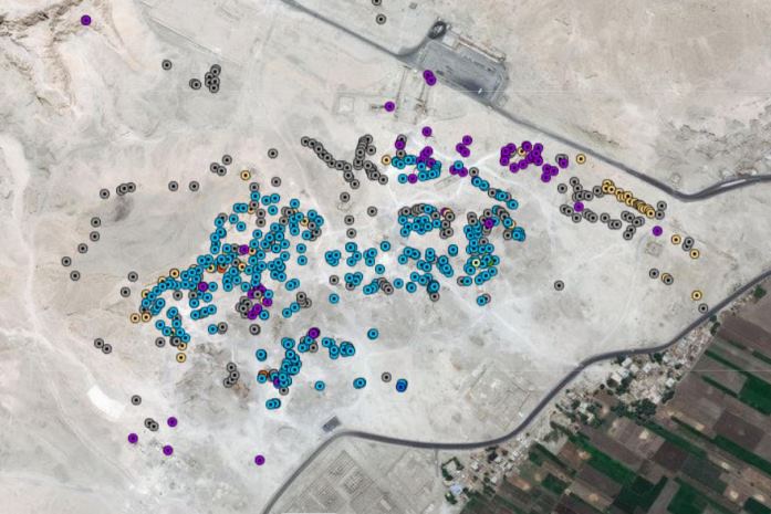 Reconfiguración y relanzamiento del Sistema de Información Geográfica online de la Necrópolis tebana.